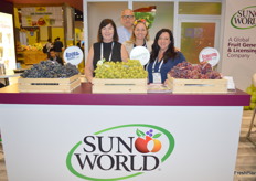 SunWorld's stand was as busy as ever with bunches of table grapes available for tasting. Jennifer Petersen, Rupert Maude, Dane Joubert and Mistie Miller were on hand to see to the many visitors.